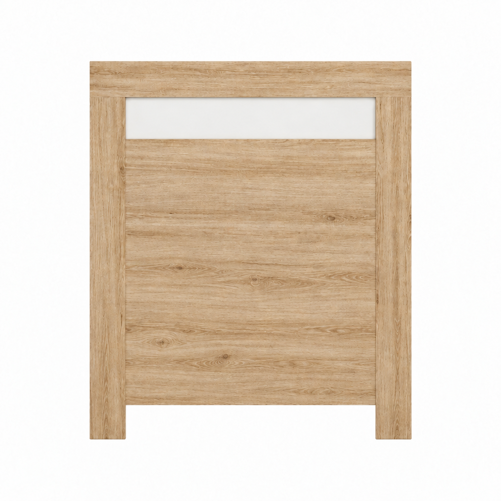 Cabecero de madera Amur con franja blanca