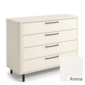 4-drawer chest in Arena with swatch