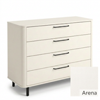 4-drawer chest in Arena with swatch