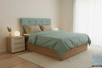 Alicante Aqualine headboard in Aguamarina
