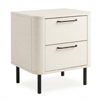 2-drawer bedside table on legs in Arena