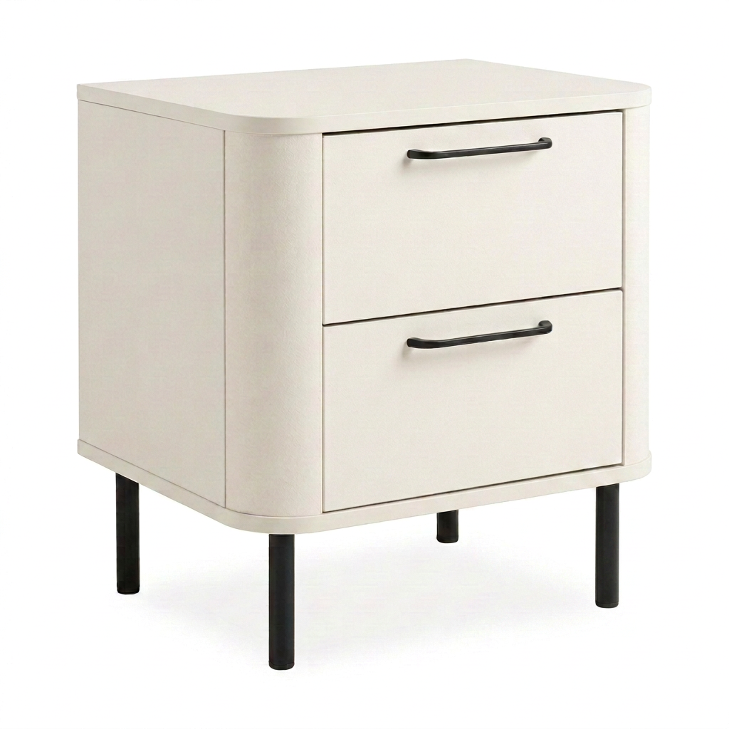2-drawer bedside table on legs in Arena