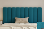 Astorga upholstered headboard in Chenilla Turquesa