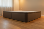 Canape Curve storage bed in a bedroom setting