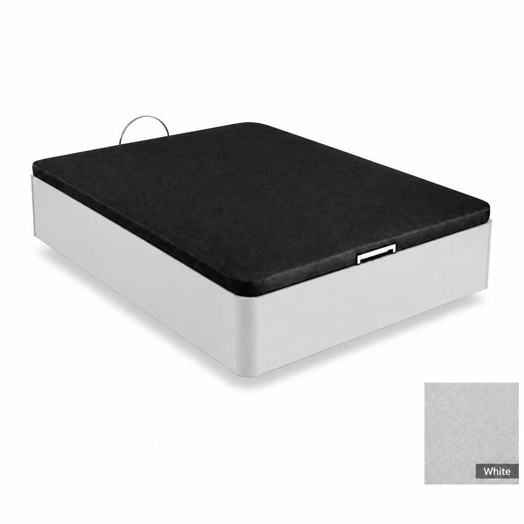 Praga storage bed base – angled view