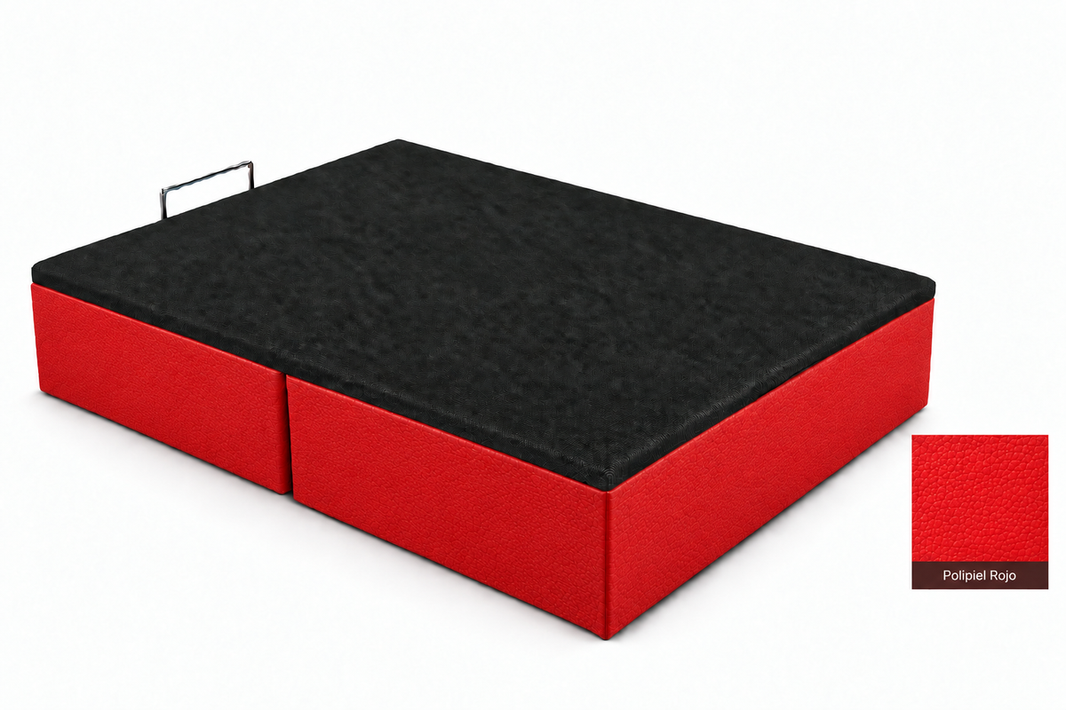 Bed base with finer polipiel texture