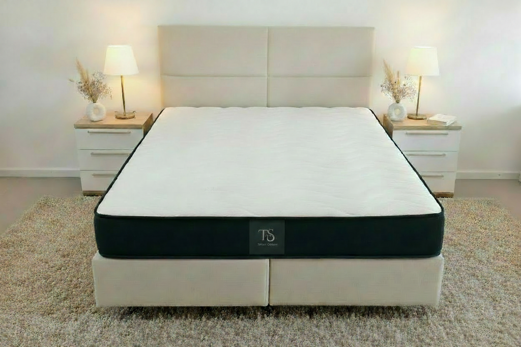 Bedroom Mattress with Matching Grey Label