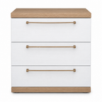 3-drawer bedside table – front view