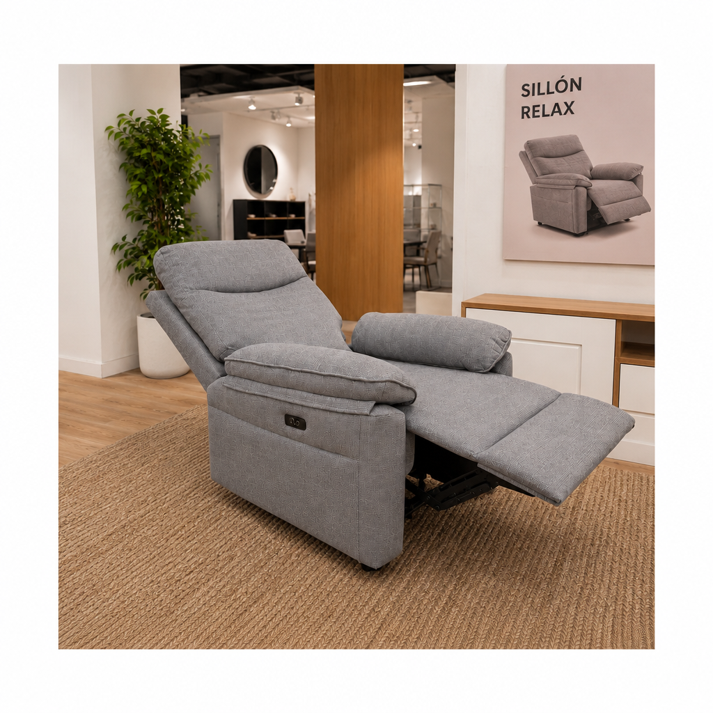 Cairo recliner armchair in our showroom