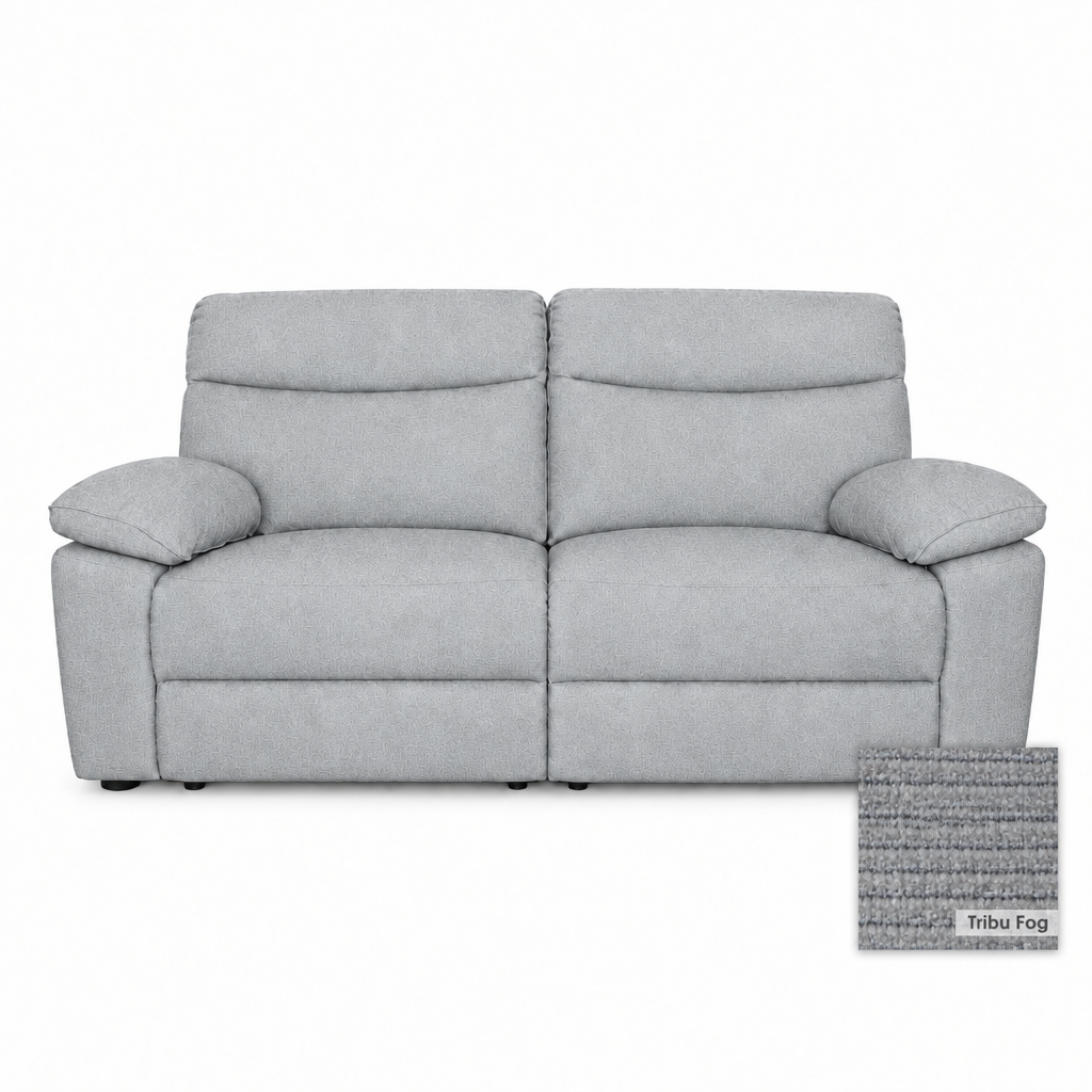 Cairo recliner sofa in Tribu Fog