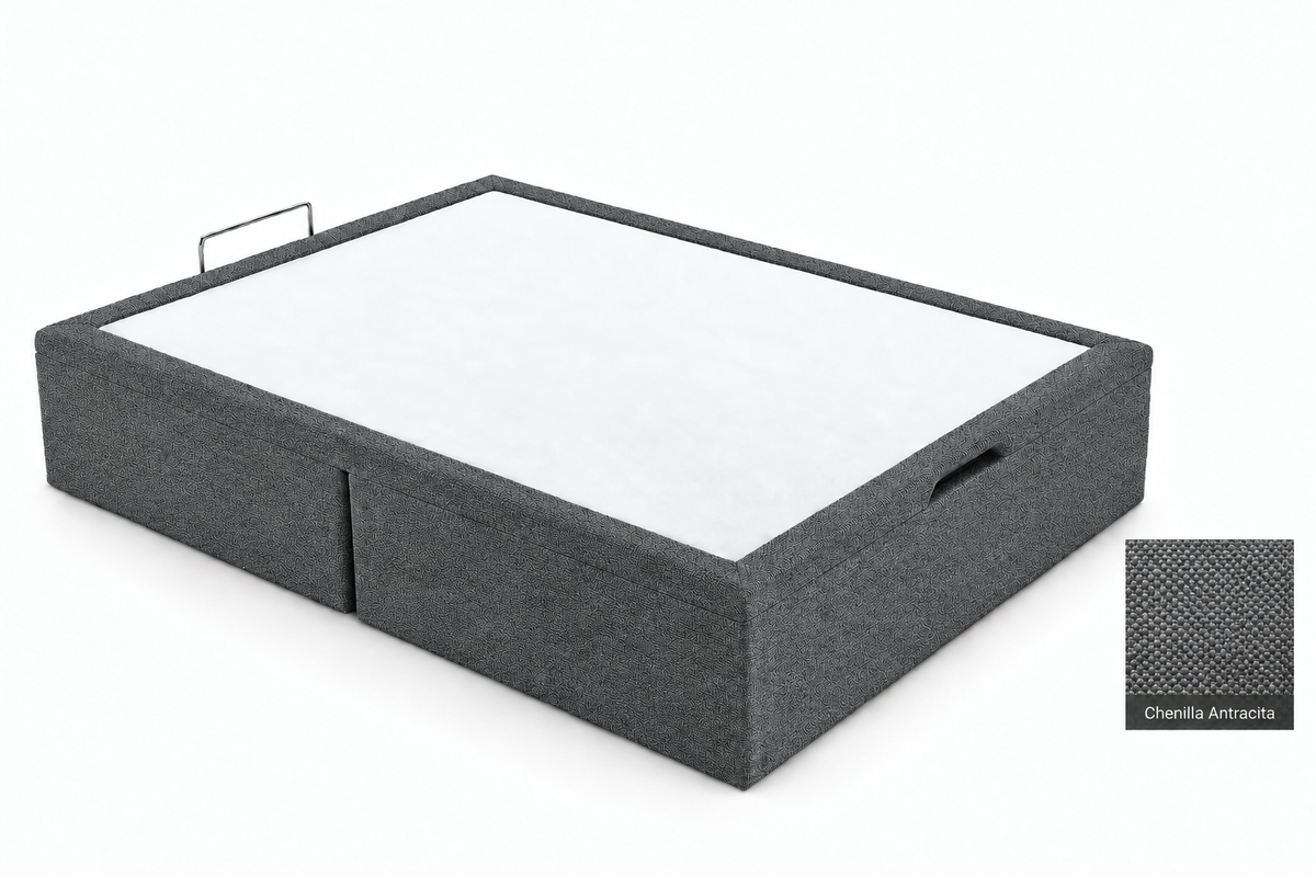 Chenilla Antracita bed-base visual