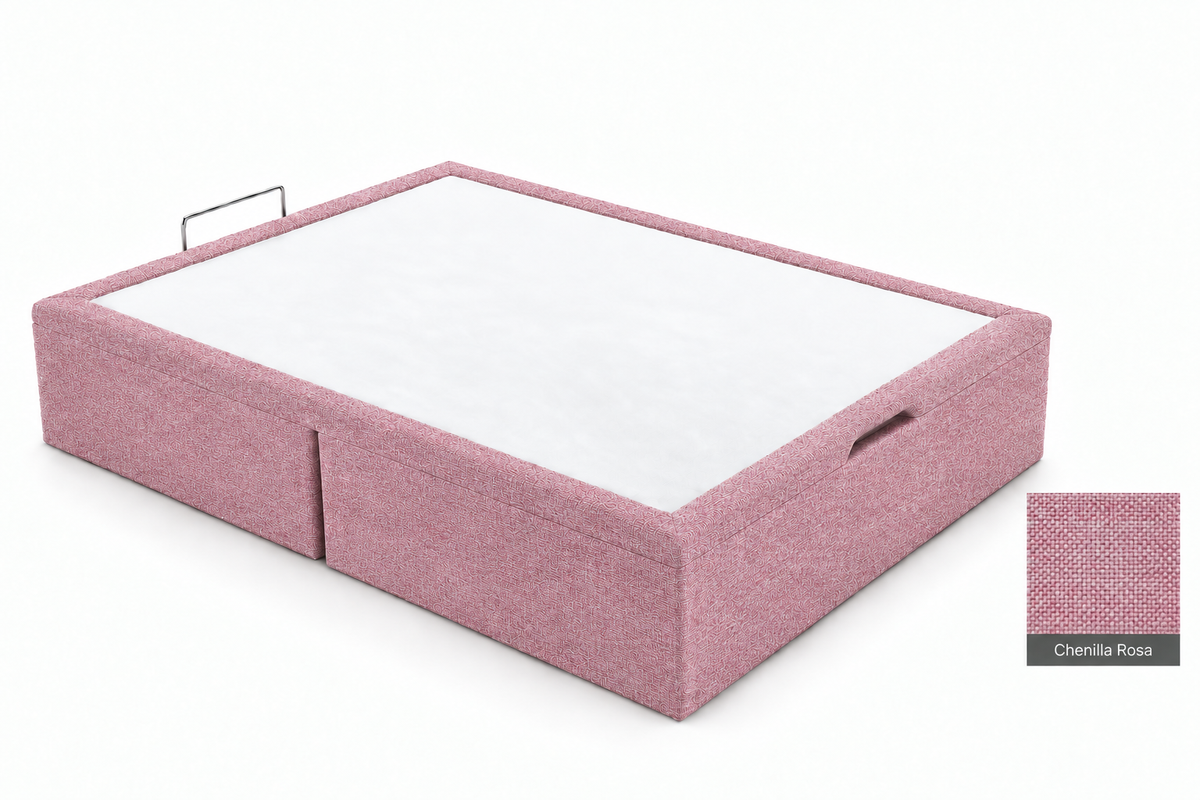 Chenilla Rosa bed-base visual