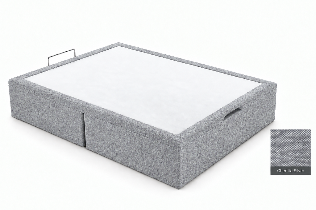 Chenilla Silver bed-base visual