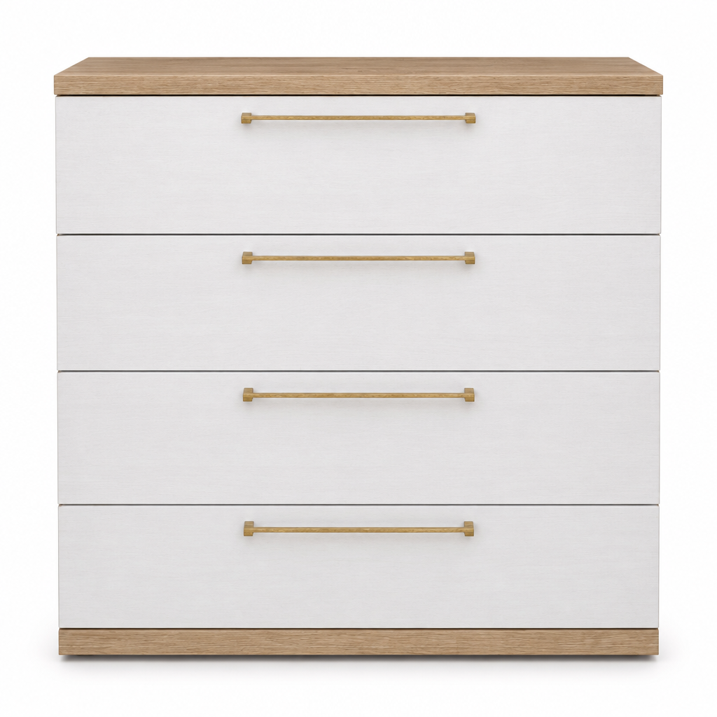 4-drawer chest of drawers – front view
