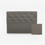 Alicante upholstered headboard in Polipiel Marengo