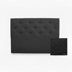 Alicante upholstered headboard in Chenilla Negro