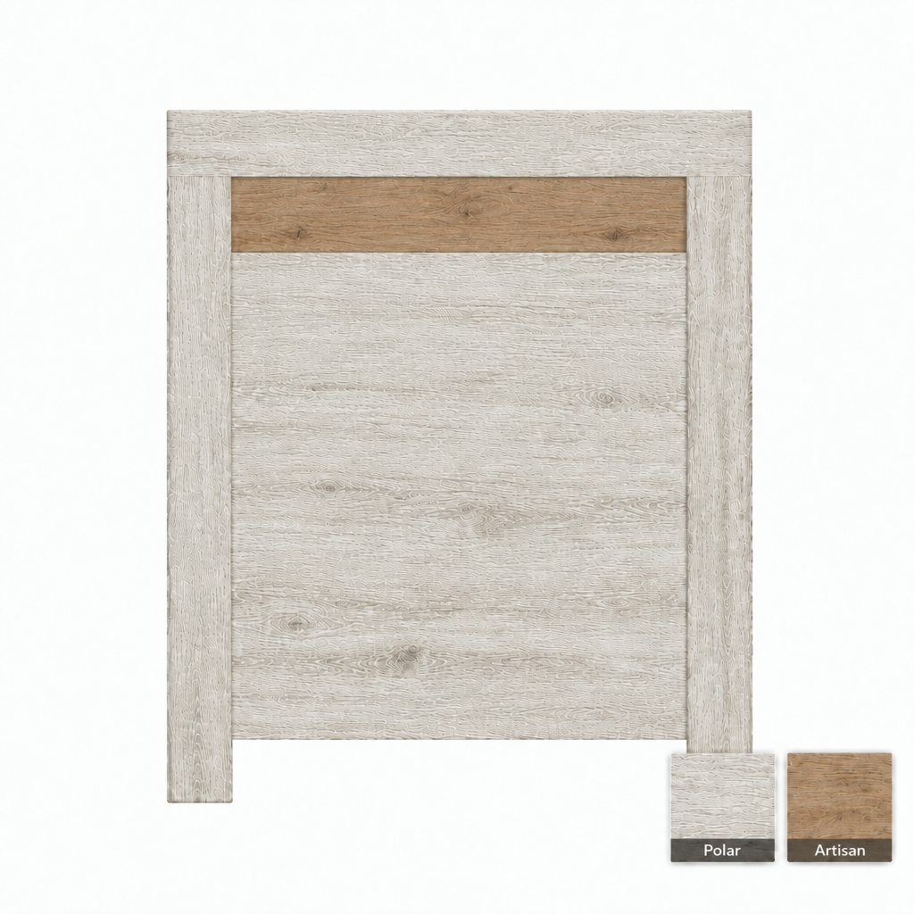 Cabecero de madera Amur en Polar y Artisan