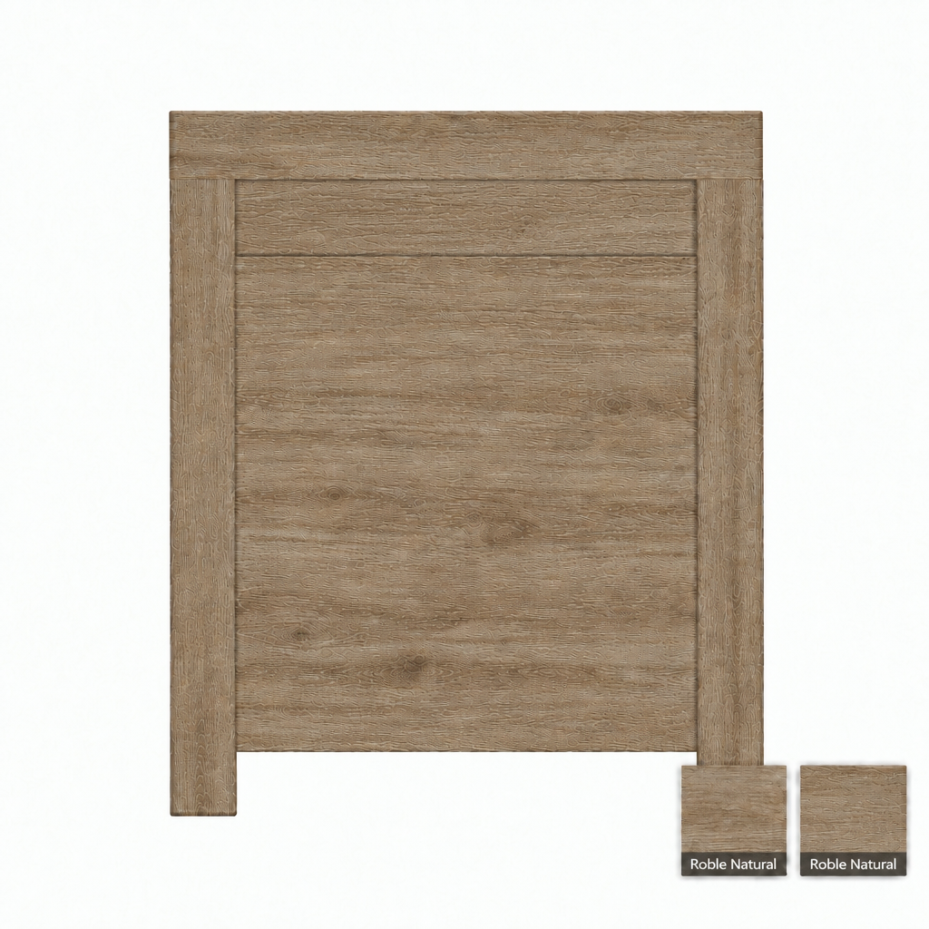 Cabecero de madera Amur en Roble Natural