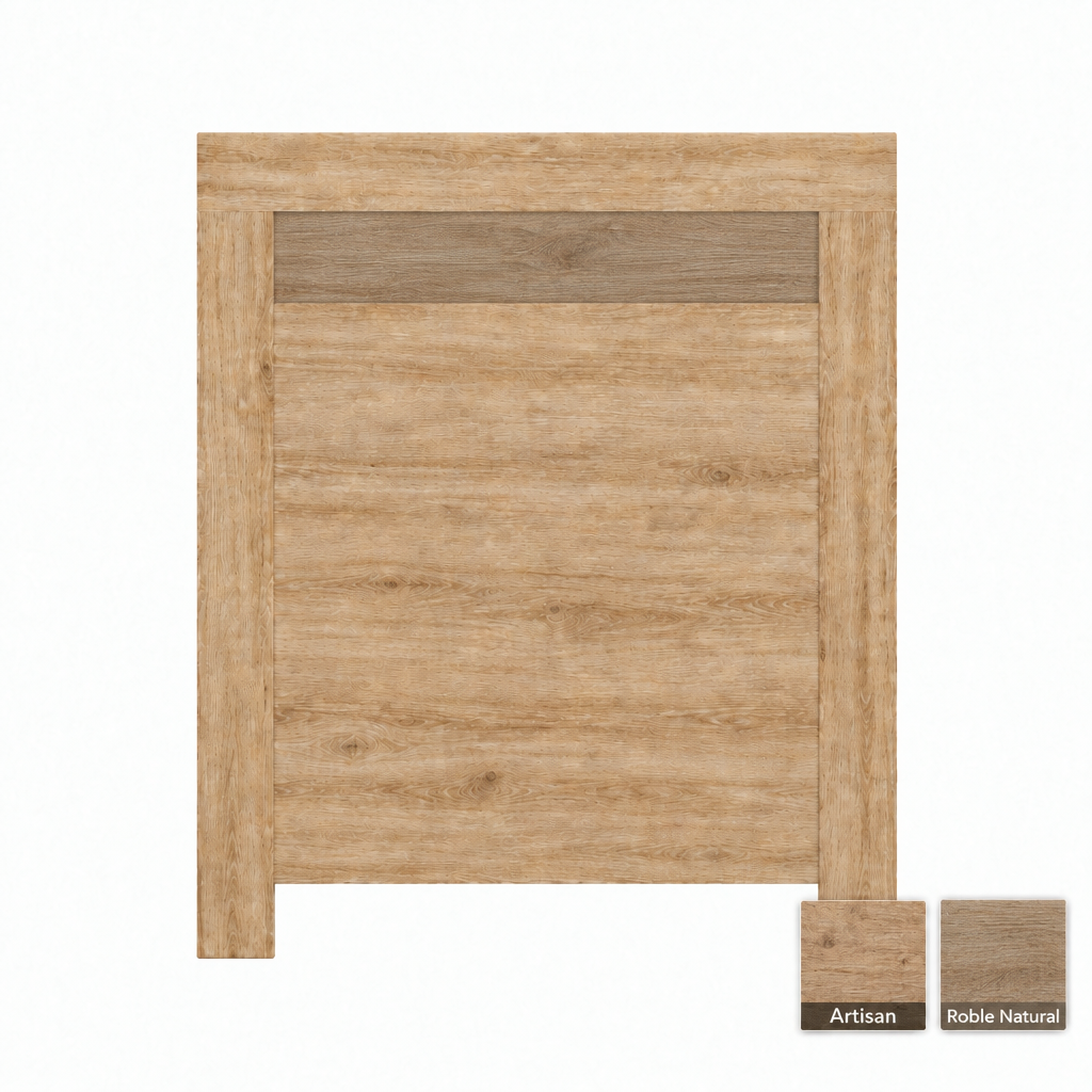 Cabecero de madera Amur en Artisan y Roble Natural