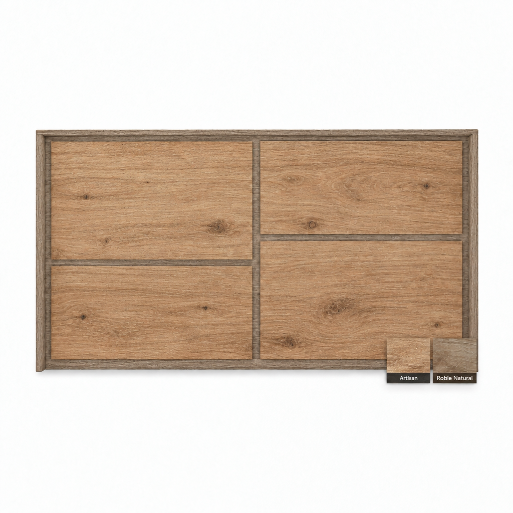 Cabecero de madera Capri en Artisan y Roble Natural