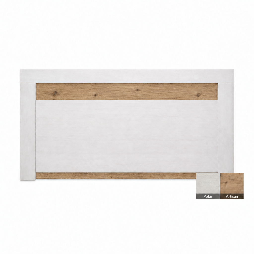 Cabecero de madera Navia en Polar y Artisan