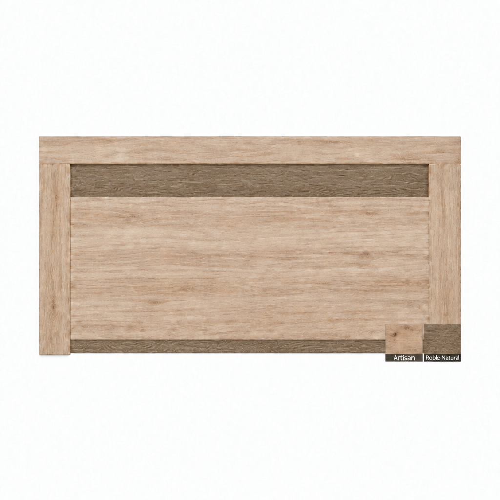 Cabecero de madera Navia en Artisan y Roble Natural