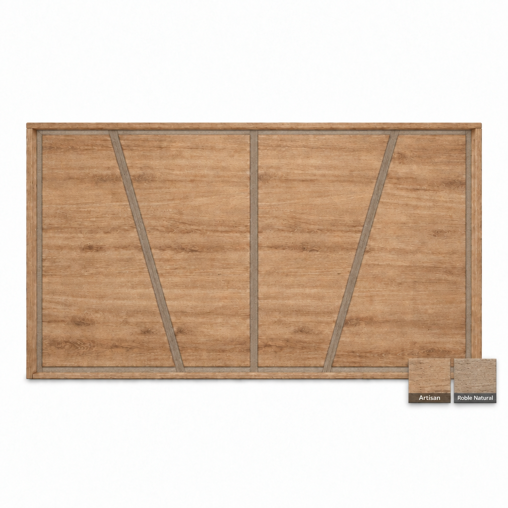 Cabecero de madera Oslo en Artisan y Roble Natural
