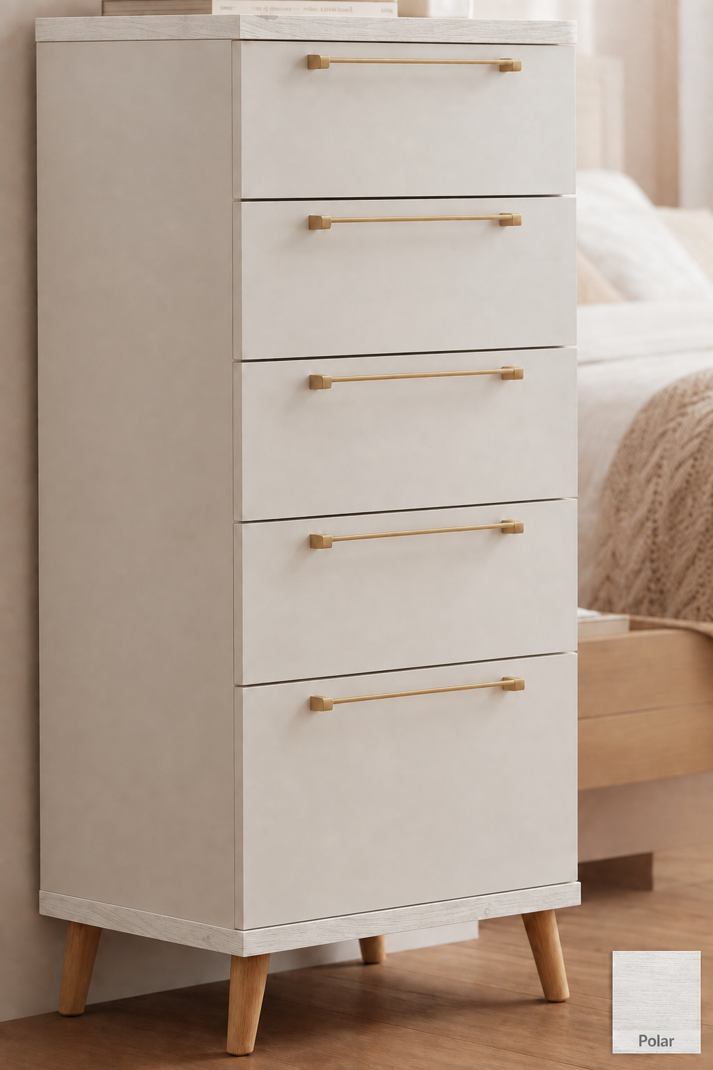 Drawer unit with Polar top and bottom trim