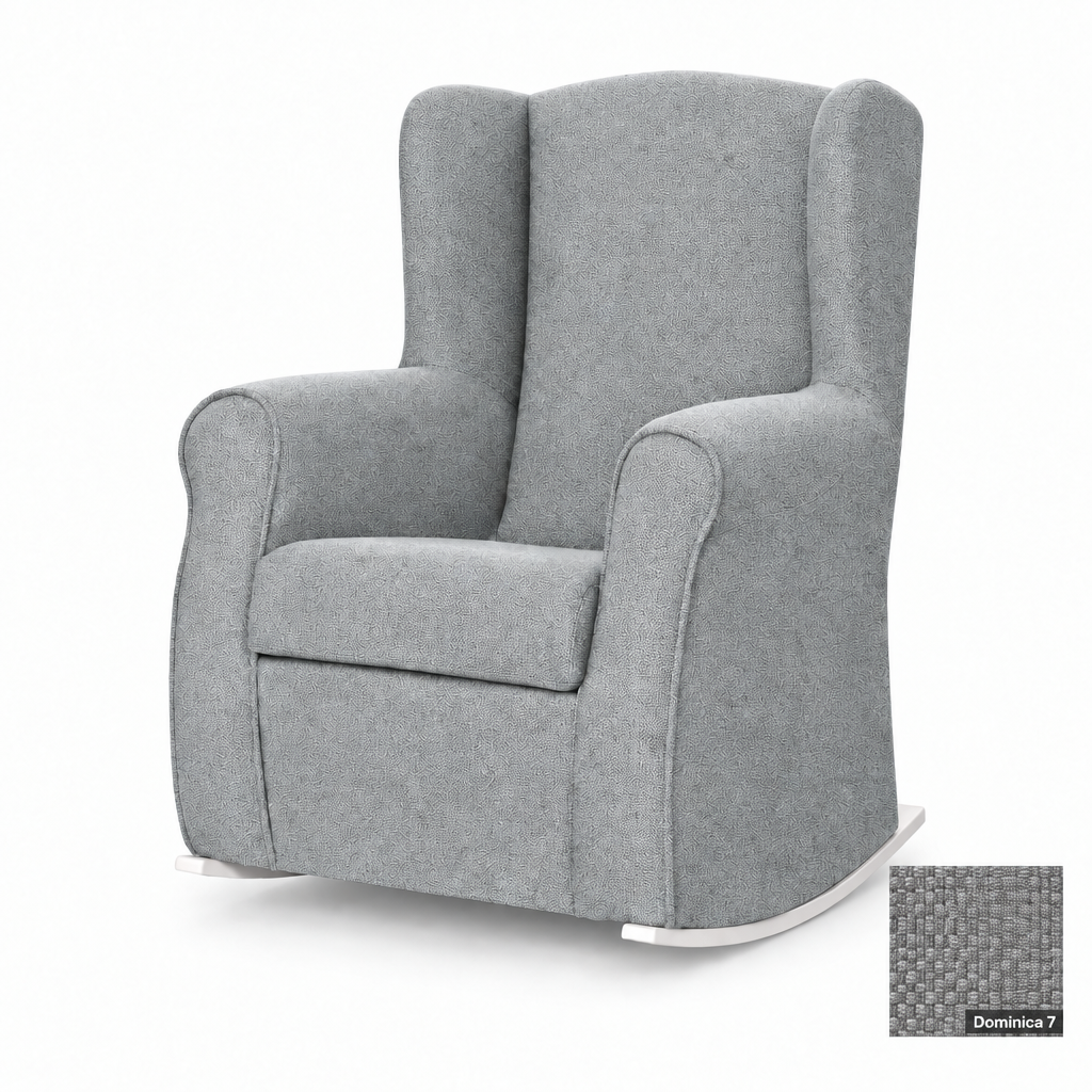 Grey Hilton chair with Dominica 7 swatch