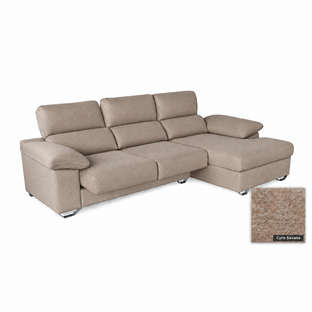 Memory sofa with almost invisible upholstery texture