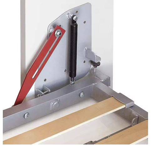 Murphy wall bed gas-piston lift mechanism