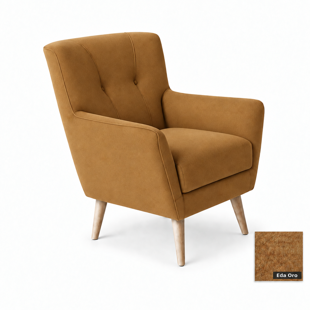 Nordic Eda Oro chair with almost invisible upholstery grain