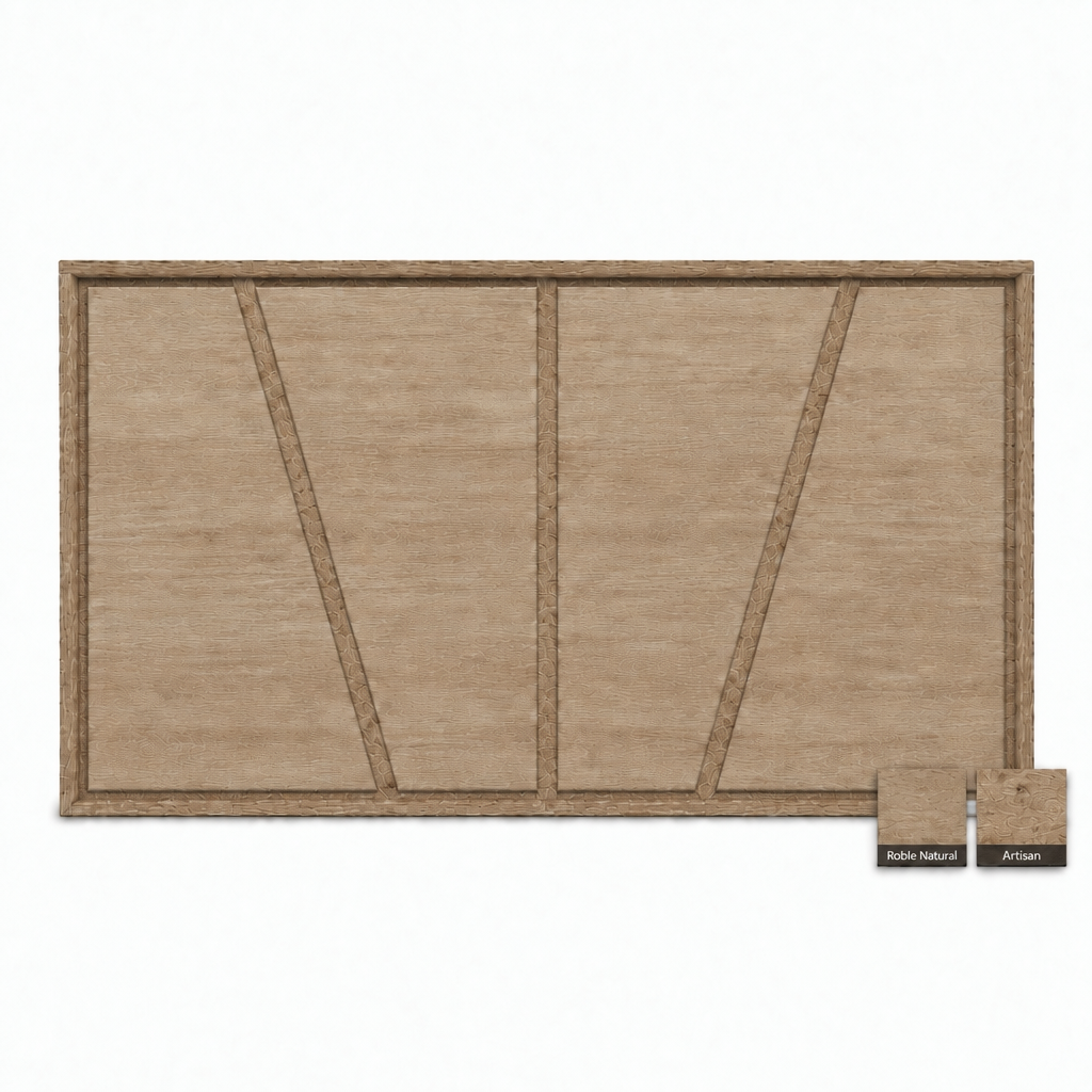 Cabecero Oslo en Roble Natural y Artisan