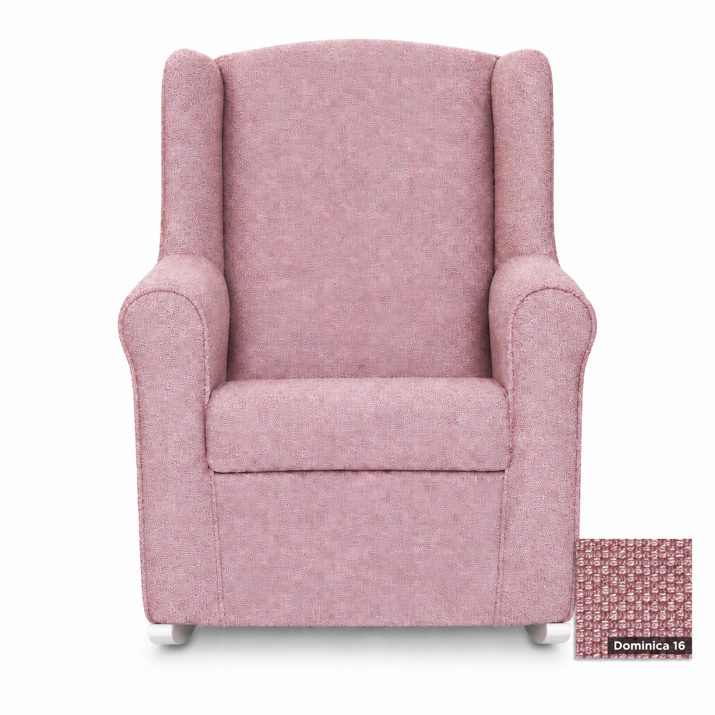 Pink Hilton chair with Dominica 16 swatch