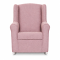 Pink Hilton image fitted to a white square
