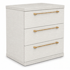 3-drawer bedside table in Polar white