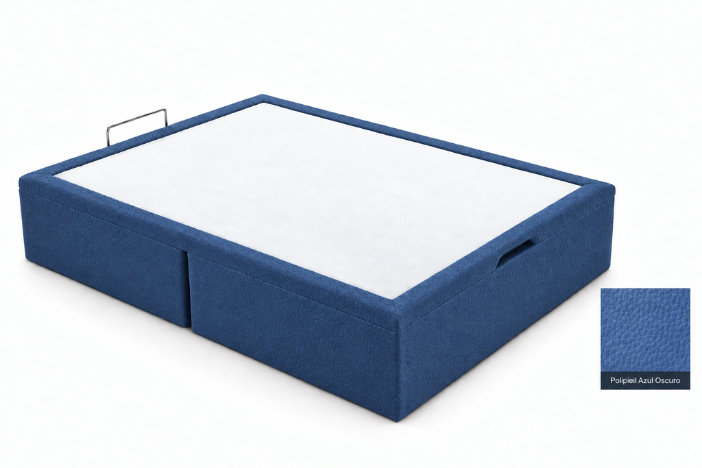 Polipiel Azul Oscuro bed-base visual