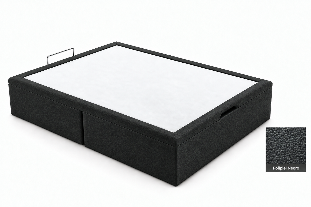 Polipiel Negro bed-base visual with reduced grain detail