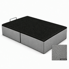 Polipiel Plata bed base with reduced pebble-grain scale