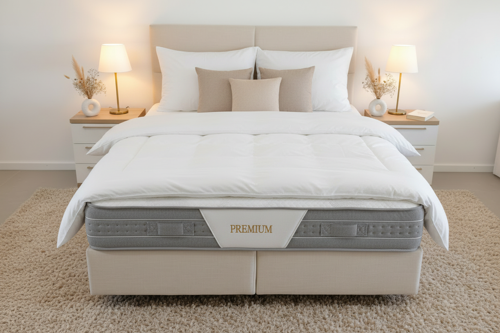 Premium Bedroom - Bedding with Visible Logo