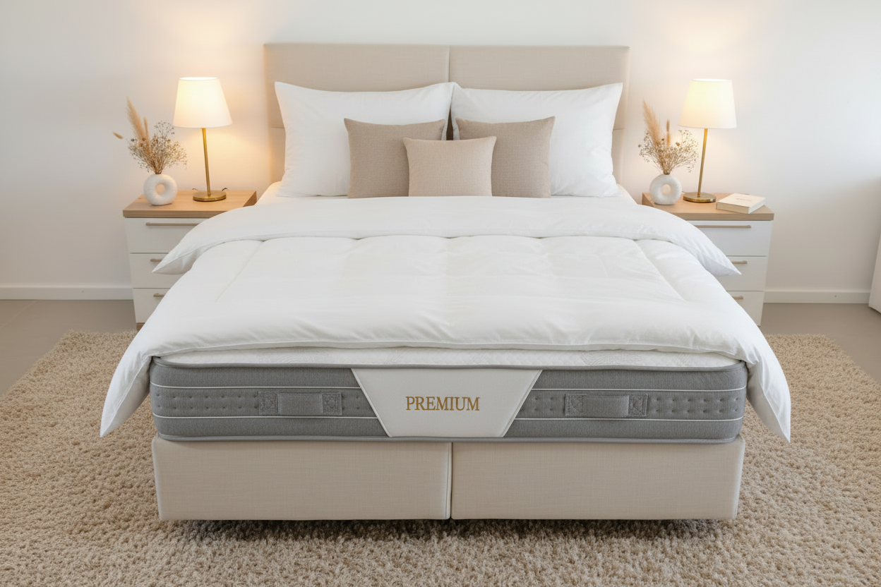 Premium Bedroom - Bedding with Visible Logo