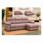 Sofá chaise longue Celeste – vista adicional