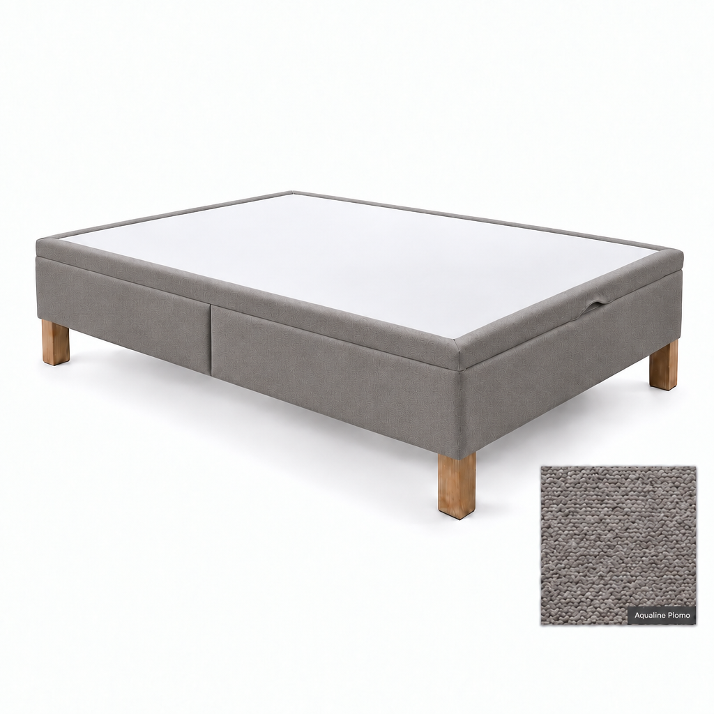 Refined Aqualine Plomo bed base