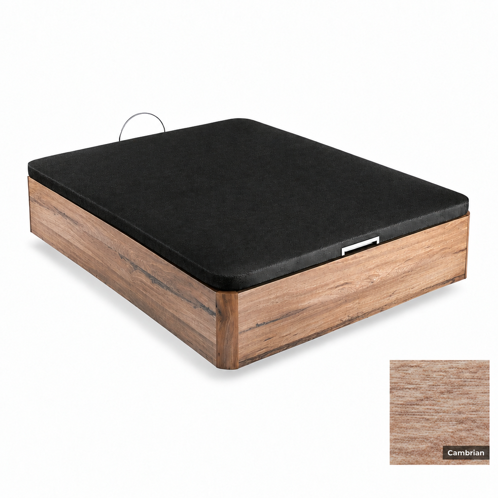 Praga storage bed base – frame colour option