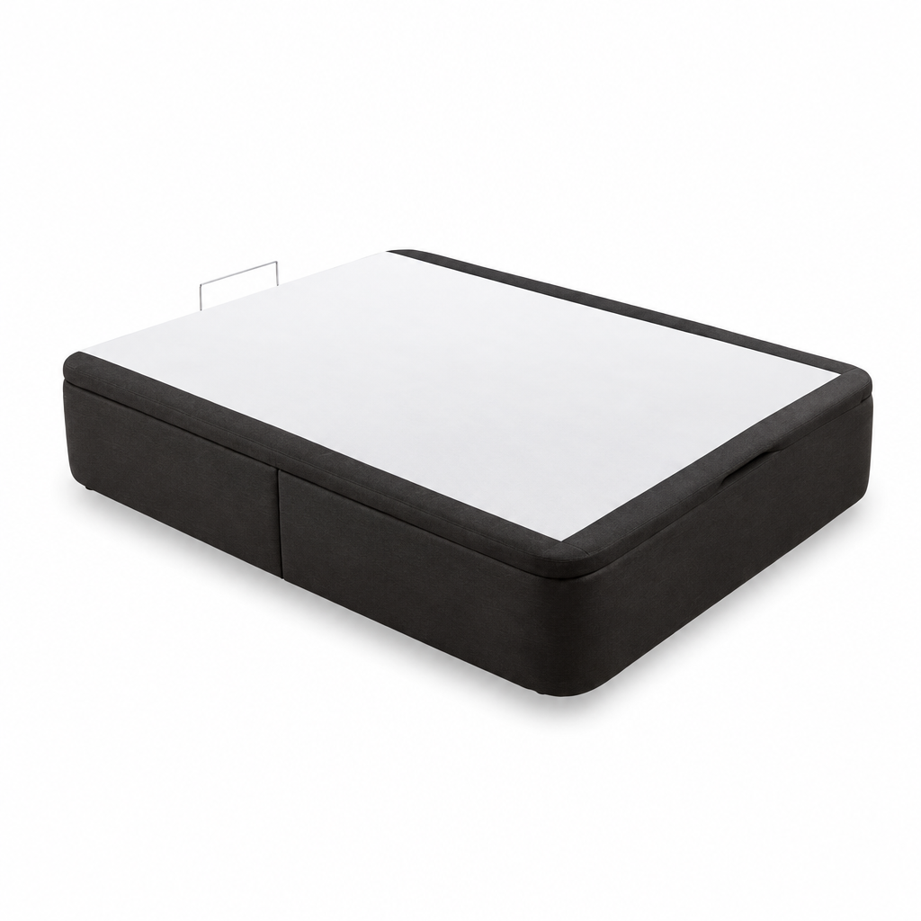 Canapé Curve Plus ottoman storage bed with rounded corners