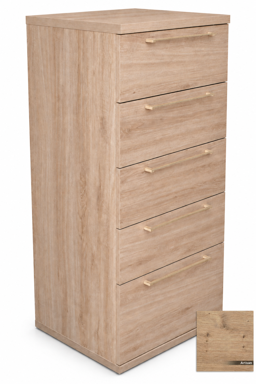 Tall drawer unit with Artisan swatch