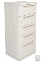Tall drawer unit with Polar top and bottom trim