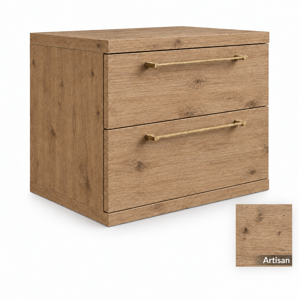 2-drawer bedside table in Artisan