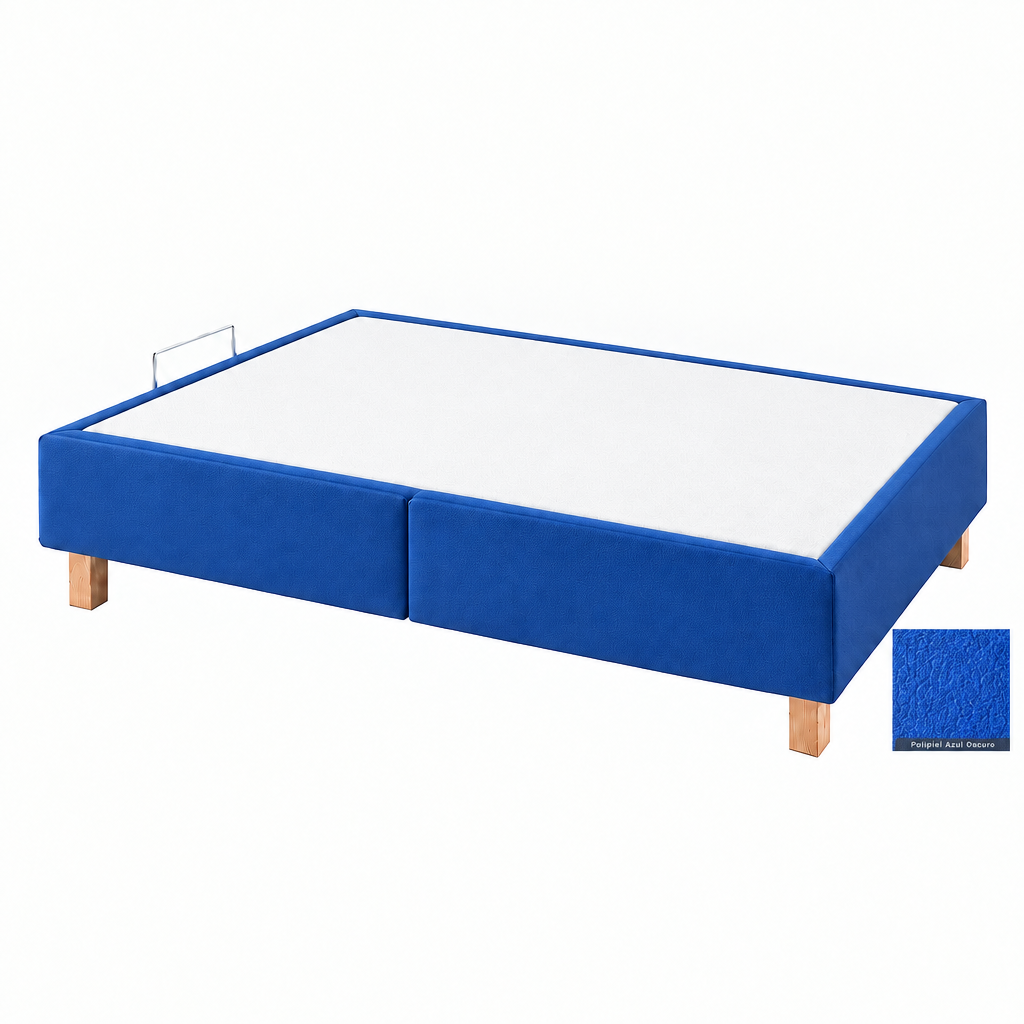 Volga canapé in Polipiel Azul Oscuro